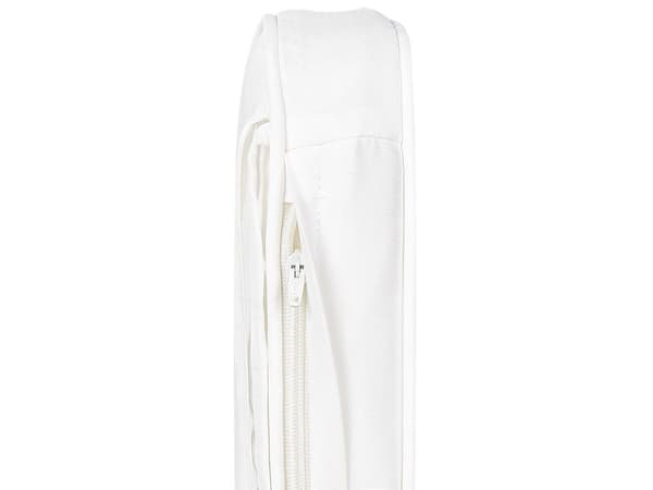 Hynde til havestole Hvid Polyester Skum 45 x 45 cm Sæt af 6 Vandafvisende Havehynder Udendørs Tykke Sædehynder til Cafestole