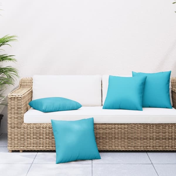 vidaXL Pynteputer 4 stk turkis 60x60 cm stoff