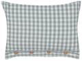 Pikkukuva 4 / 7: Koristetyyny valkoinen mintunvihreä 40 x 60 cm polyesteri 2 kpl napeilla ruudullinen rustiikkinen