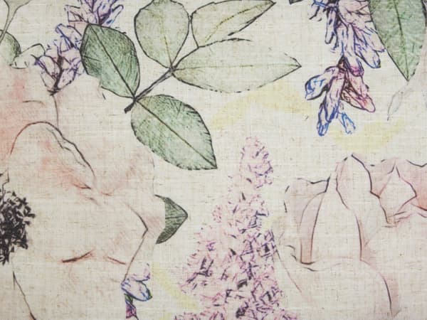 Koristetyyny violetti 45 x 45 cm polyesteri 2 kpl kukkakuvio neliö käsintehty vetoketjulla boho