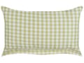 Pikkukuva 5 / 7: Koristetyyny valkoinen oliivinvihreä 40 x 60 cm polyesteri 2 kpl napeilla ruudullinen rustiikkinen
