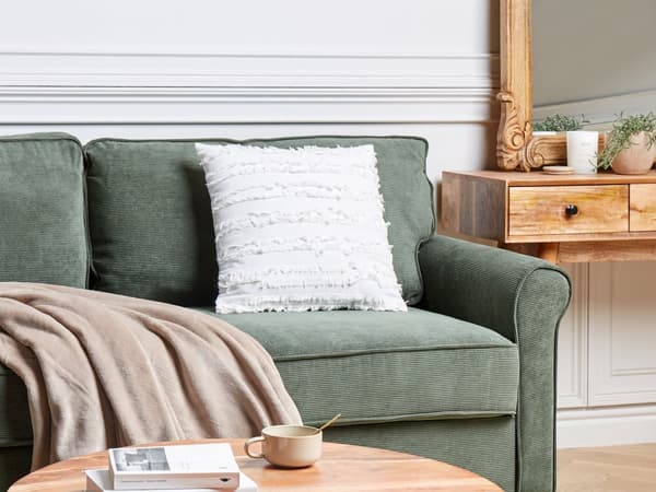 Pyntepude Hvid Bomuld 45 x 45 cm Firkantet Sofapude til Stuen Lækre Puder til Sofaen og Sengen Pude med Frynser