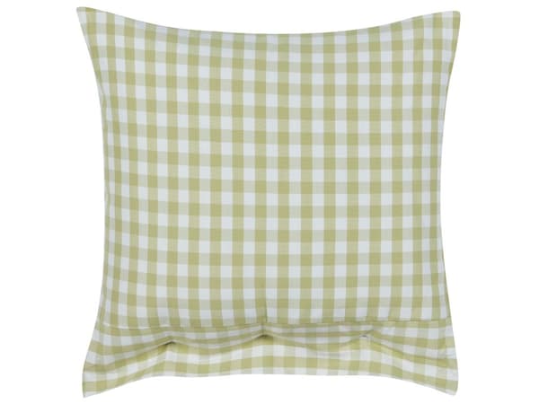 Pyntepude Beige Grøn Polyester 45 x 45 cm Firkantet Sofapude til Stuen Lækre Puder til Sofaen og Sengen Pude med Striber