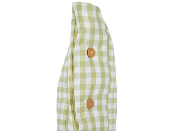 Pyntepude Beige Grøn Polyester 45 x 45 cm Firkantet Sofapude til Stuen Lækre Puder til Sofaen og Sengen Pude med Striber