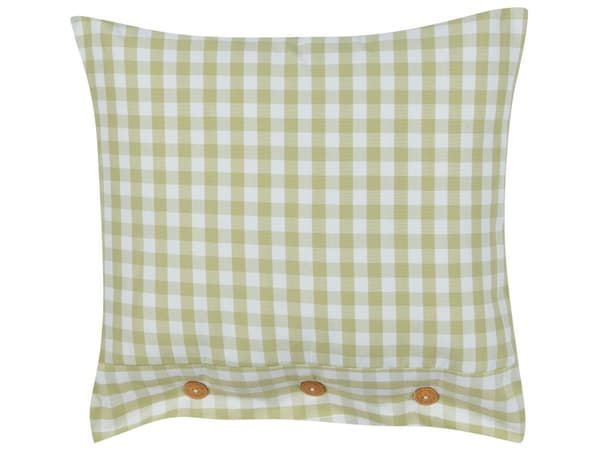 Pyntepude Beige Grøn Polyester 45 x 45 cm Firkantet Sofapude til Stuen Lækre Puder til Sofaen og Sengen Pude med Striber