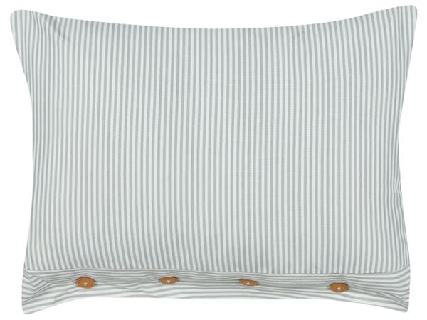 Pyntepude Grøn Hvid 40 x 60 cm Farverige Sofapude til Stuen Lækre Puder til Sofaen og Sengen Gavlpude Stribet Mønster