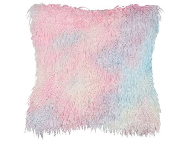 Dekorativ sæt med 2 pyntepuder flerfarvet polyester 45 x 45 cm 2 dele blødt materiale