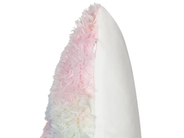 Dekorativ sæt med 2 pyntepuder flerfarvet polyester 45 x 45 cm 2 dele blødt materiale