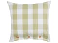 Pikkukuva 4 / 7: Koristetyyny vaaleanvihreä valkoinen 45 x 45 cm polyesteri 2 kpl ruudullinen napeilla rustiikkinen