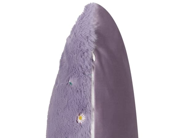 Koristetyyny violetti polyesteri 45 x 45 cm 2 kpl kirjailtu kukka kuvio