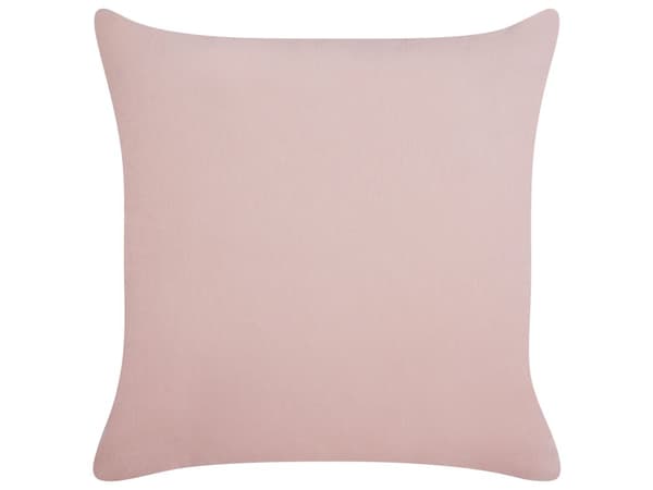 Pyntepude Beige Stof 45 x 45 cm Ensfarvet Mønster Strikket Betræk Stil Tekstil Stue