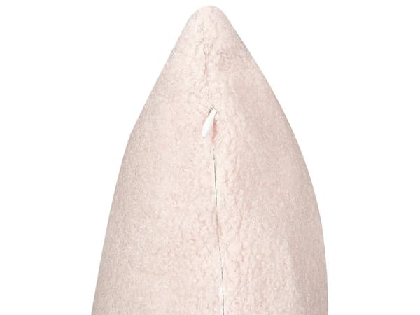 Koristetyyny pastellipinkki 45 x 45 cm bukleekangas 2 kpl neliö vetoketjulla moderni