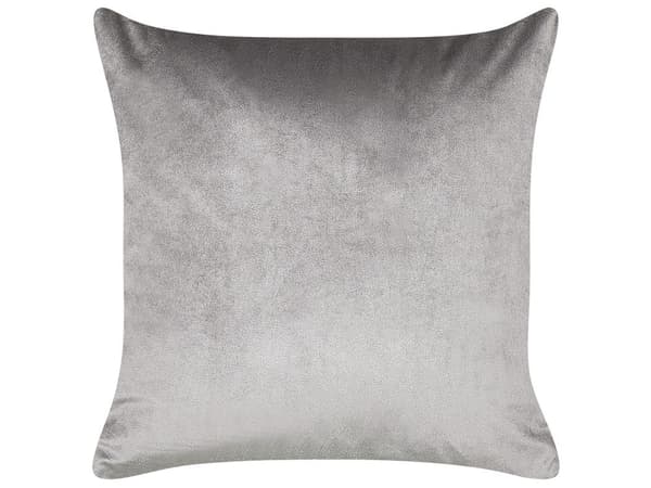Sæt med 2 pyntepuder grå polyesterstof med dyre mønster 45 x 45 cm puder til børn