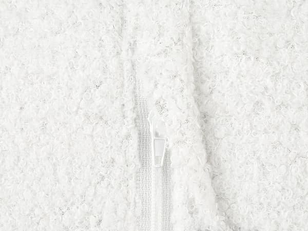Koristetyyny valkoinen ⌀ 30 cm 2 kpl setti nalleturkis kangas päällinen pehmeä täyte