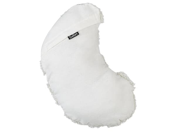 Sæt med 2 pyntepuder hvid bomuld 40 x 25 cm croissant formet moderne stil børneværelse