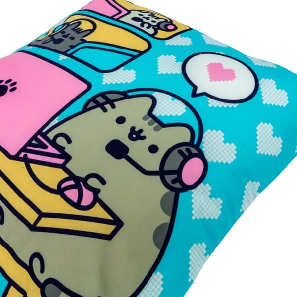 Pusheen Polyester Hearts Cushion