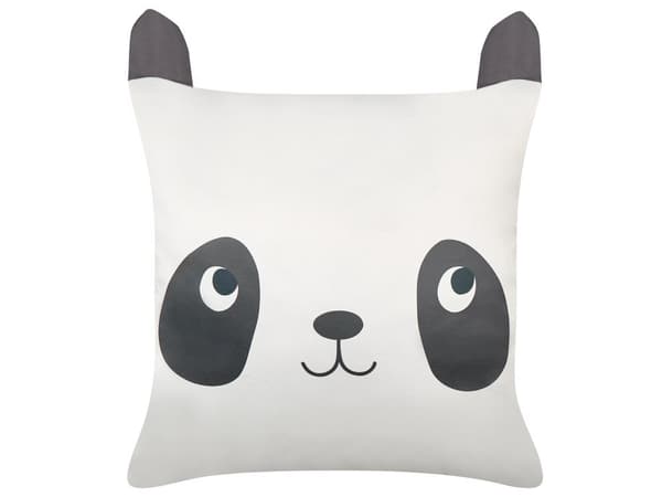 Koristetyyny valkoinen musta 45 x 45 cm puuvilla polyesteri 2 kpl pandan muotoinen lasten moderni