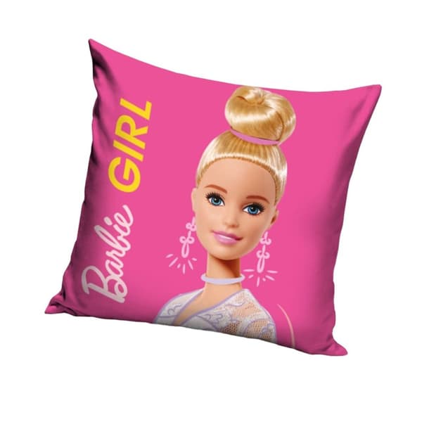 Barbie Kudde med Girl-fyllning Pink 40cm x 40cm