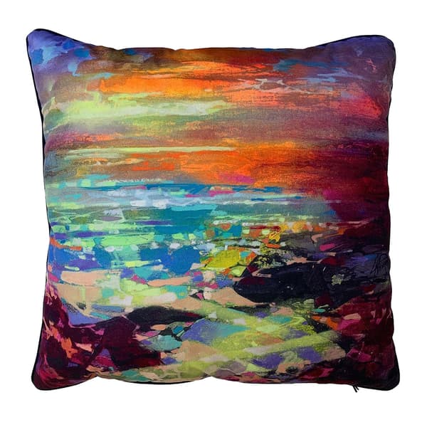 Scott Naismith Fractal Coast fylld kudde Multicoloured 55cm x 55cm