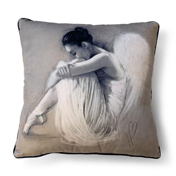 Hazel Bowman Angel Wings IV Filled Cushion Grey/White One Size