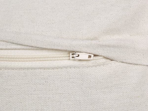 Koristetyyny vaalea beige puuvilla kangas 45 x 45 cm 2 kpl setti hapsut