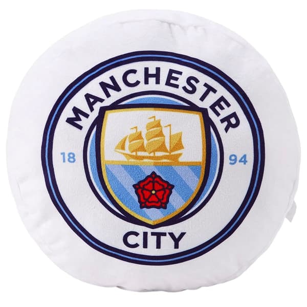 Manchester City FC Filled Cushion White/Blue One Size
