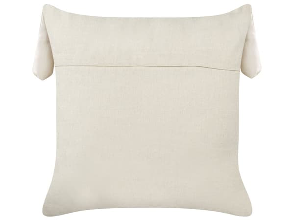 2 dekorative børnepuder i lys beige bomuld 45 x 45 cm med kaninmotiv soveværelse