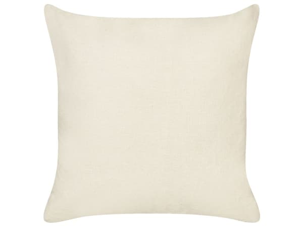 Sæt med 2 dekorationspuder Beige bomuld 45 x 45 cm Aftageligt betræk Firkantet Moderne dekorativt tilbehør