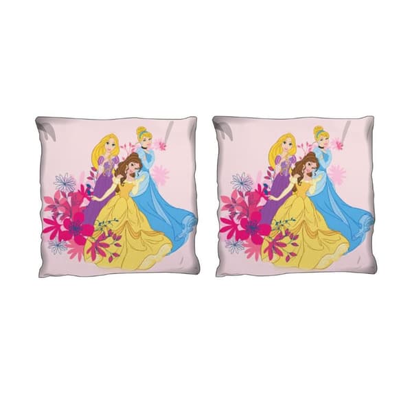 Disney Princess Kudde med blomfyllning Pink/Multicoloured 40cm x 40cm