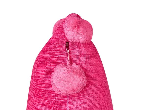 Koristetyyny fuksia 45 x 45 cm polyesteri kangas 2 kpl neliö vetoketjulla tupsut moderni tyyli