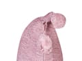 Miniatyrbillede 5 af 6: Sæt med 2 pyntepuder Pink Polyesterstof Ensfarvet mønster Håndlavede kvaster Pomponer 45 x 45 cm Boligtilbehør