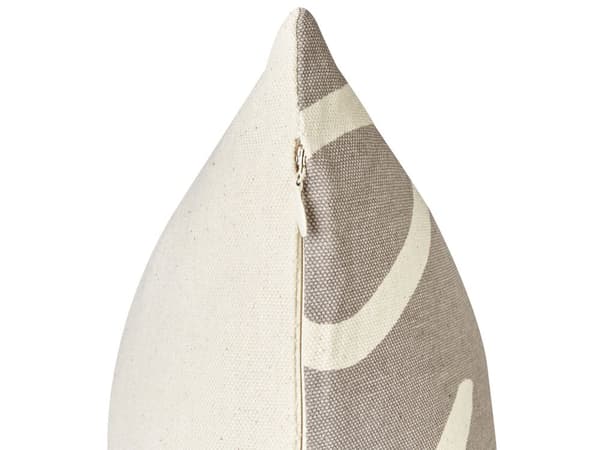 Koristetyyny harmaa puuvilla 45 x 45 cm tekstillä 2 kpl setti konepestävä vetoketjulla moderni