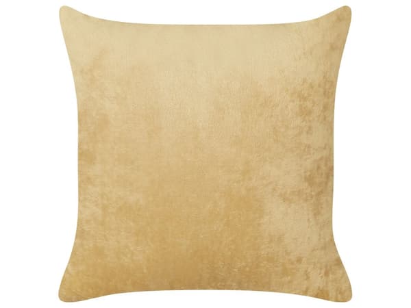 Dekorativ pude blå-gul kunstig turkis 45 x 45 cm geometrisk reliefmønster 2 stk sæt fluffy moderne stil