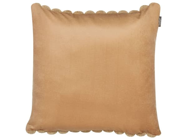 Pyntepude Lysebrun Kunstpels 45 x 45 cm Sæt af 2 Firkantede Sofapuder til Stuen Imiteret Pels Puder til Sofaen og Sengen