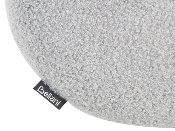 Pyntepude Grå Boucle ø 30 cm Rund Pude til Stuen Lækre Puder til Sofaen og Sengen