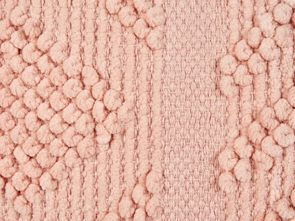 Pyntepude Lyserød Bomuld 30 x 50 cm Aflange Puder til Sofaen Gavlpuder til Sengen Rygpuder med Kvaster Bløde Sofapuder Stuen Strikpuder