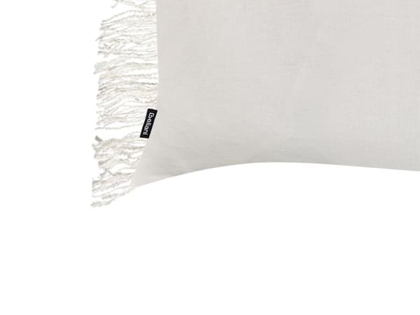 Pyntepude Off White Bomuld 35 x 50 cm Aflange Puder til Sofaen Gavlpuder til Sengen Rygpuder med Frynser Bløde Sofapuder til Stuen