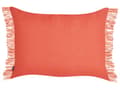 Miniatyrbillede 5 af 8: Pyntepude Orange Bomuld 35 x 50 cm Aflange Puder til Sofaen Gavlpuder til Sengen Rygpuder med Frynser Bløde Sofapuder til Stuen