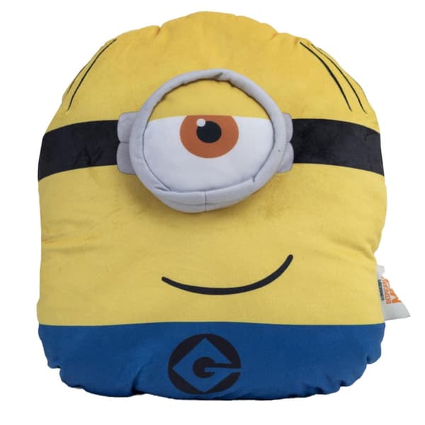 Despicable Me 4 Shaped Filled Cushion Yellow/Blue/Black One Size