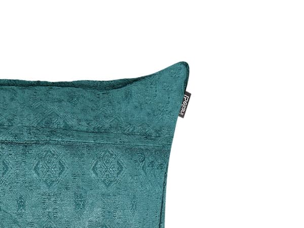 Pyntepude Blågrøn Bomuld 50 x 50 cm Firkantet Puder til Sofaen Pudesæt til Sengen Rygpuder Bløde Sofapuder til Stuen og Soveværelse