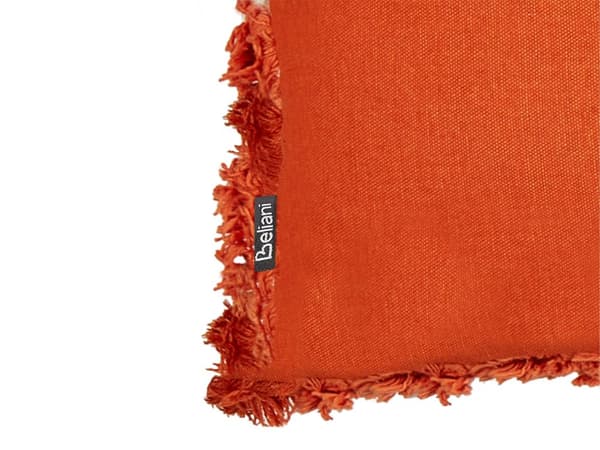 Pyntepude Orange Bomuld 45 x 45 cm Firkantet Puder til Sofaen Pudesæt til Sengen Rygpuder Bløde Sofapuder til Stuen og Soveværelse
