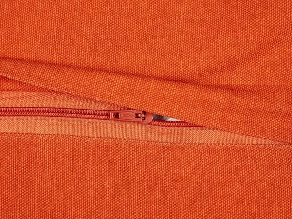 Pyntepude Orange Bomuld 45 x 45 cm Firkantet Puder til Sofaen Pudesæt til Sengen Rygpuder Bløde Sofapuder til Stuen og Soveværelse