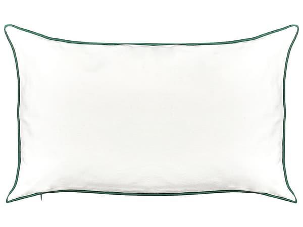 Pyntepude Hvid Polyester 30 x 50 cm Aflange Julepuder til Sofaen Gavlpuder til Sengen Rygpuder med Mønster Bløde Sofapuder Stuen