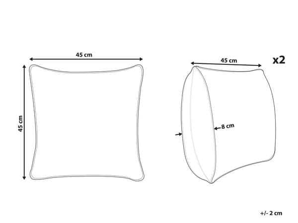 Pyntepude Off White Bomuld 45 x 45 cm Firkantet Julepuder til Sofaen Pudesæt til Sengen Rygpuder Bløde Sofapuder med Nisser til Stuen