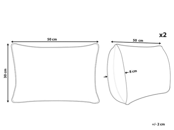 Pyntepude Rød Polyester 30 x 50 cm Aflange Julepuder til Sofaen Gavlpuder til Sengen Rygpuder med Tern Mønster Bløde Sofapuder Stuen