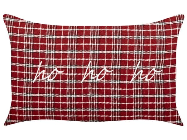 Pyntepude Rød Polyester 30 x 50 cm Aflange Julepuder til Sofaen Gavlpuder til Sengen Rygpuder med Tern Mønster Bløde Sofapuder Stuen