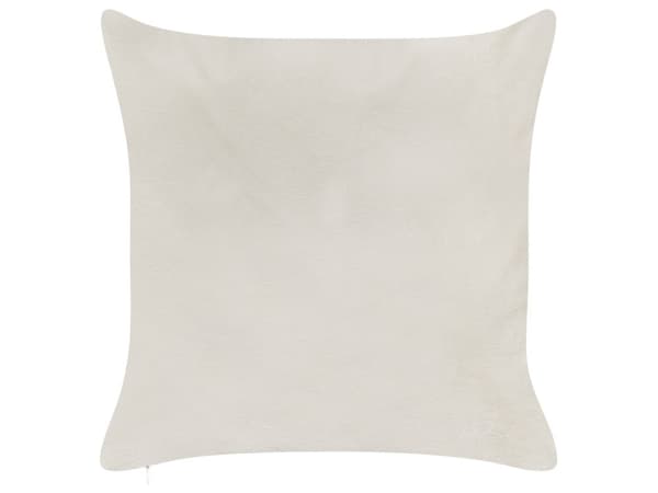Sæt med 2 puder i hvidt fløjlsstof med julemotiv 45 x 45 cm Dekorativt tilbehør stue
