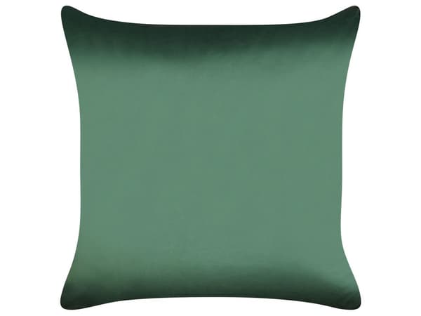 Sæt med 2 puder i grønt og rødt fløjlsstof julegavemønster 45 x 45 cm Dekorativt tilbehør stue