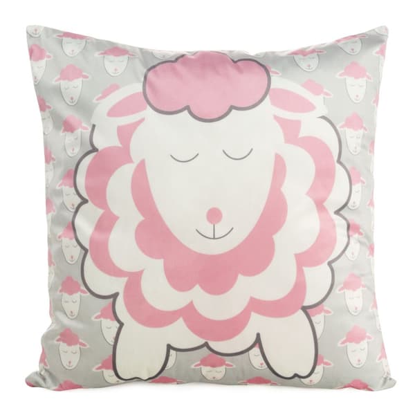 Dekorativt örngott KIDS-7A 45x45 Design91 silverrosa får