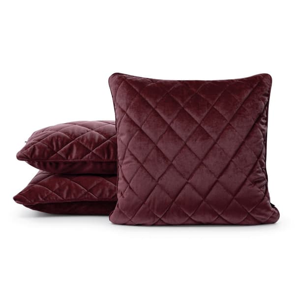 Koristeellinen tyynyliina VELVET-27 45x45 Eurofirany burgundi